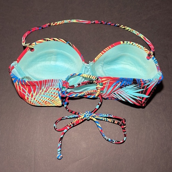 FOREVER 21 tropical padded bikini top in size 34B - Picture 4 of 9